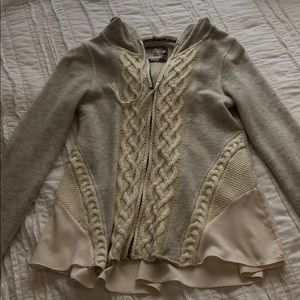 Anthropologie zip up hoodie